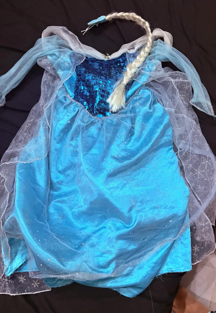 Costume reine des neiges 7-9 ans